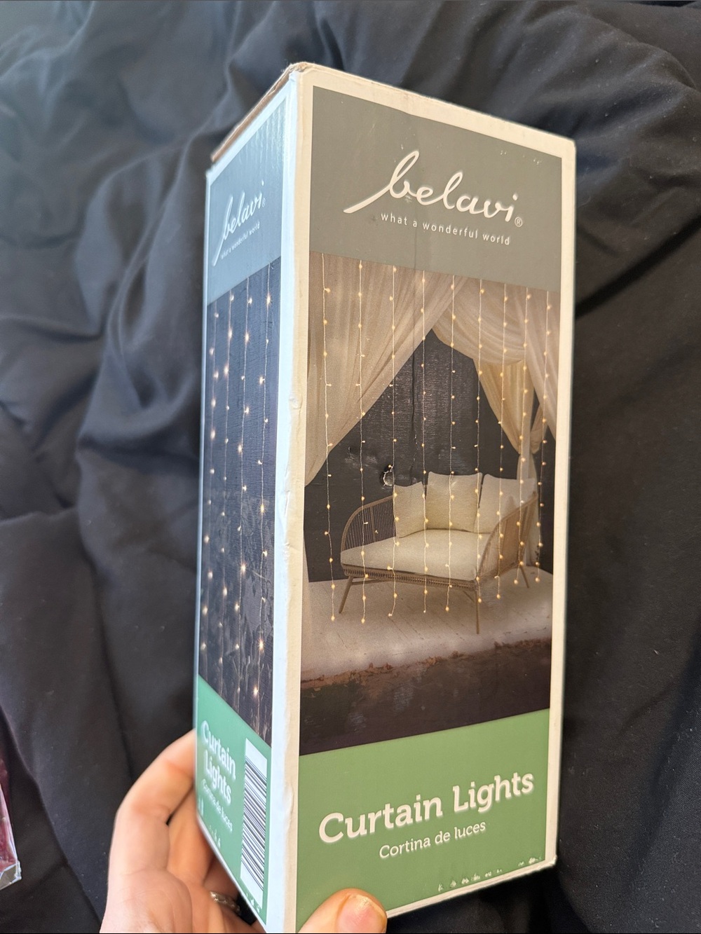 Warm White Curtain String Lights – Indoor Holiday Curtain